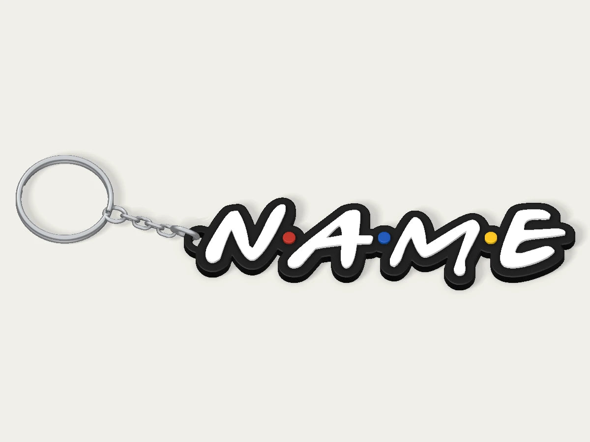 Friends Schlüsselanhänger mit Namen — personalisiertes Beispieldesign