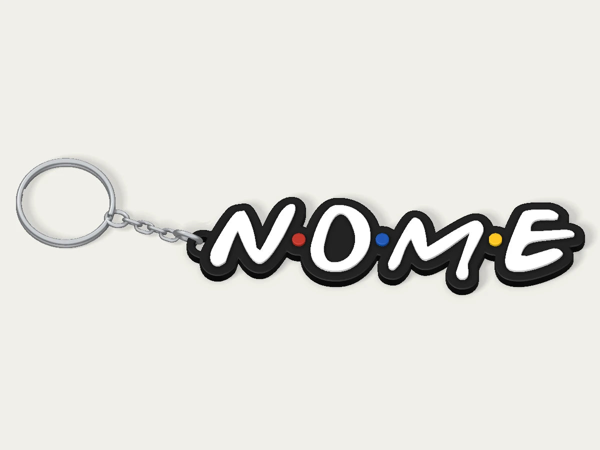 Porta-chaves personalizado Friends — design personalizado de exemplo