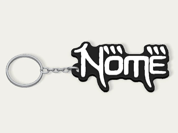 Portachiavi personalizzato Jujutsu Kaisen — design personalizzato di esempio