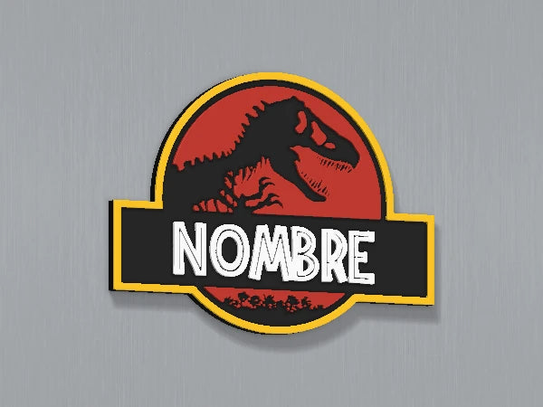 Imán personalizado Jurassic Park — diseño personalizado de ejemplo
