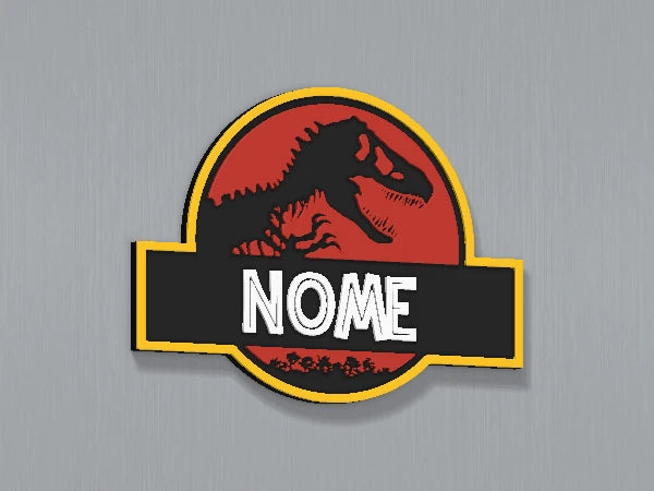 Calamita personalizzata Jurassic Park — design personalizzato di esempio