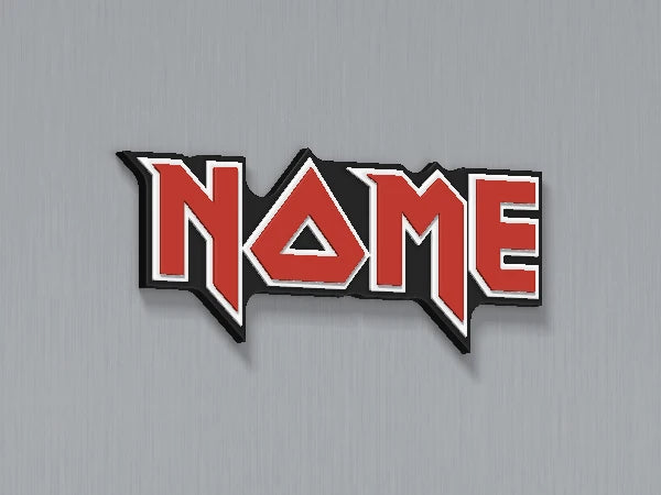 Calamita personalizzata Iron Maiden — design personalizzato di esempio