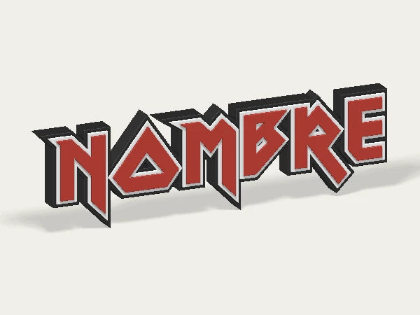 Letrero personalizado Iron Maiden — example personalised design