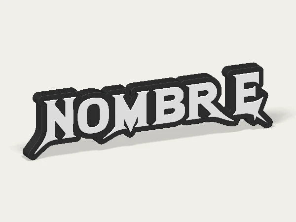Letrero personalizado Megadeth — diseño personalizado de ejemplo