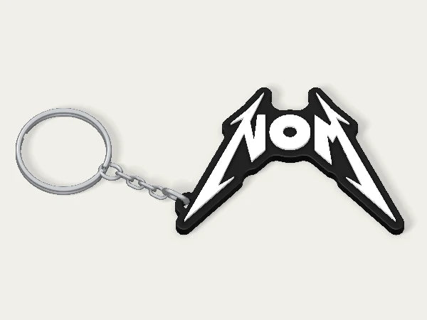 Porte-clés personnalisé Metallica — design personnalisé en exemple