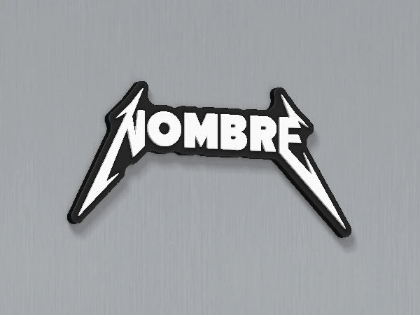 Imán personalizado Metallica — diseño personalizado de ejemplo