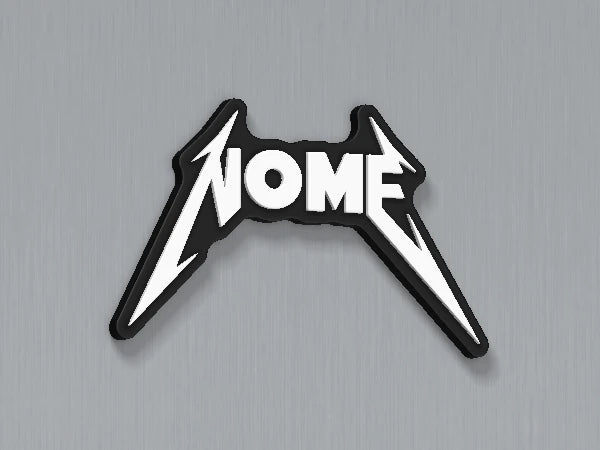 Íman personalizado Metallica — design personalizado de exemplo