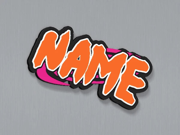Naruto Custom Name Magnet — example personalised design