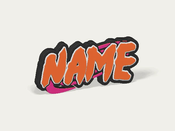 Naruto Custom Logo Display Sign — example personalised design
