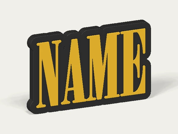 Nirvana Custom Logo Display Sign — example personalised design