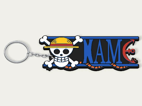 One Piece Custom Keychain — example personalised design