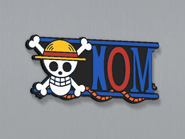 Magnet personnalisé One Piece — design personnalisé en exemple