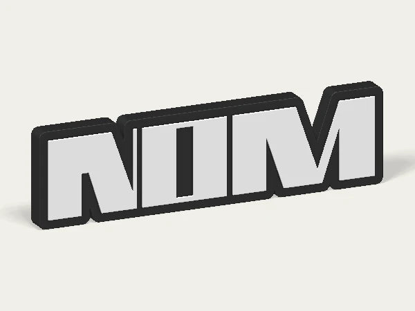 Plaque personnalisée Rammstein — design personnalisé en exemple