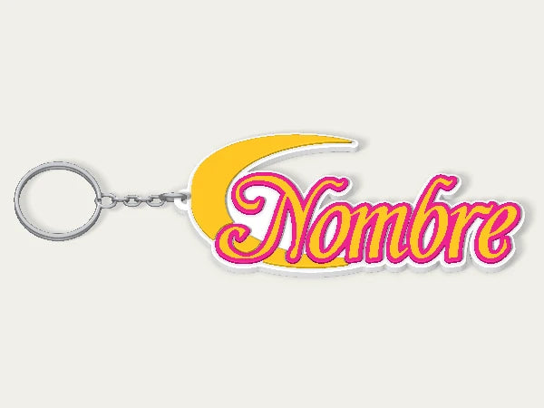 Llavero personalizado Sailor Moon — diseño personalizado de ejemplo