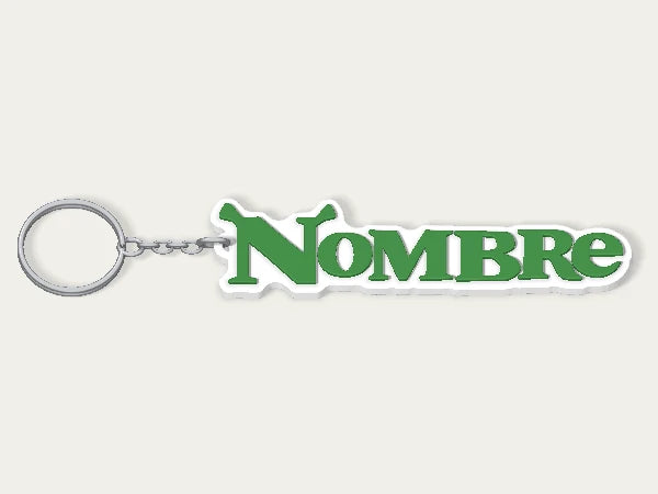 Llavero personalizado Shrek — diseño personalizado de ejemplo