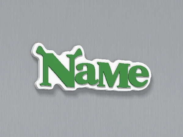 Shrek Custom Name Magnet — example personalised design