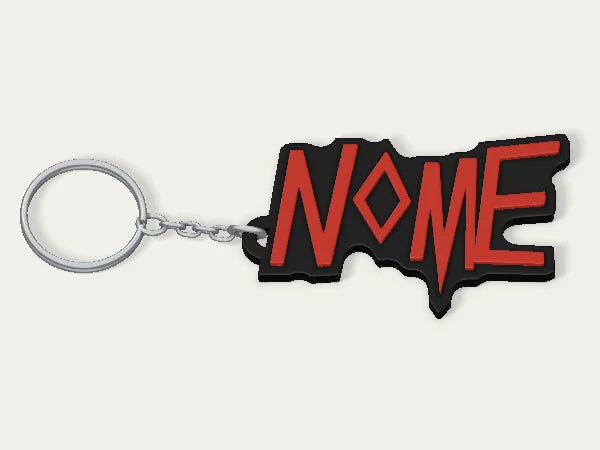 Porta-chaves personalizado Slayer — design personalizado de exemplo