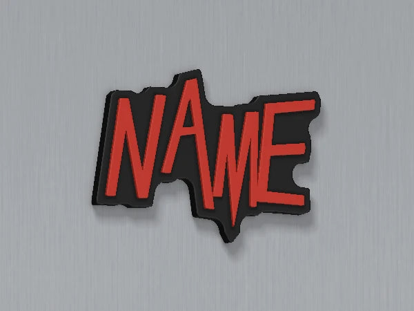 Slayer Custom Name Magnet — example personalised design