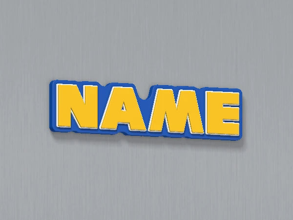 Sonic Custom Name Magnet — example personalised design