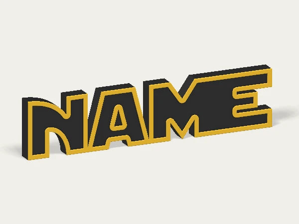 Star Wars Custom Logo Display Sign — example personalised design